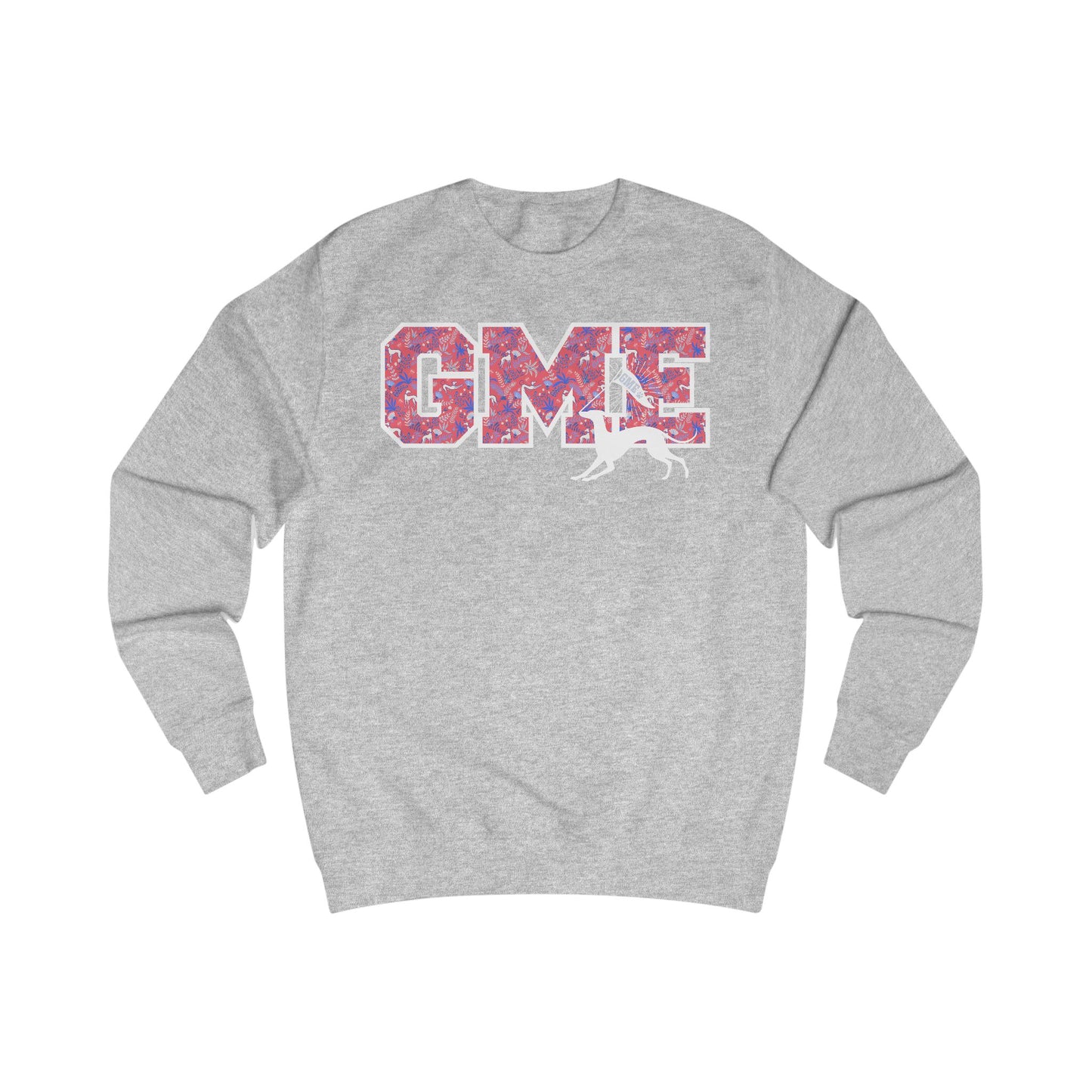 Adult Crewneck Sweatshirt | Greyhounds | Fern Quilt Pink