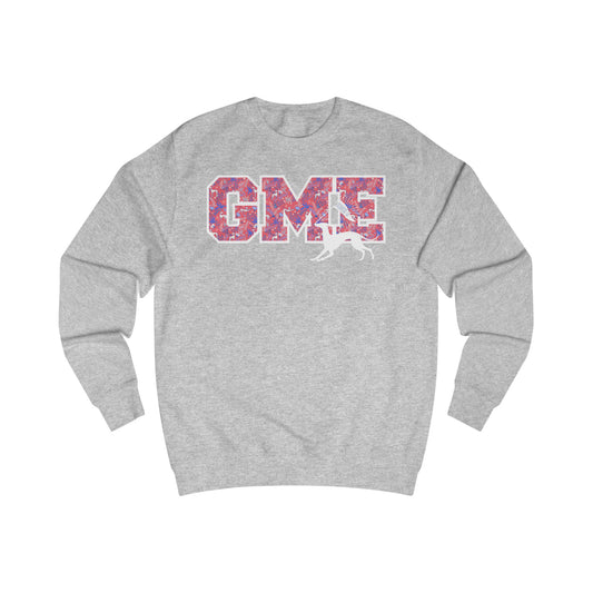 Adult Crewneck Sweatshirt | Greyhounds | Fern Quilt Pink