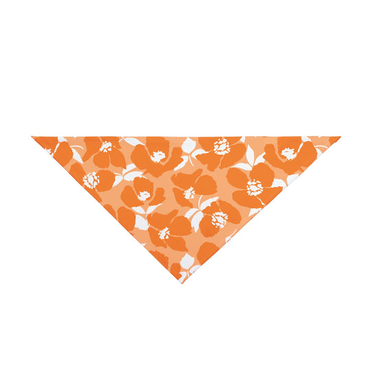 Pet Bandana | Orange & White | Poppy