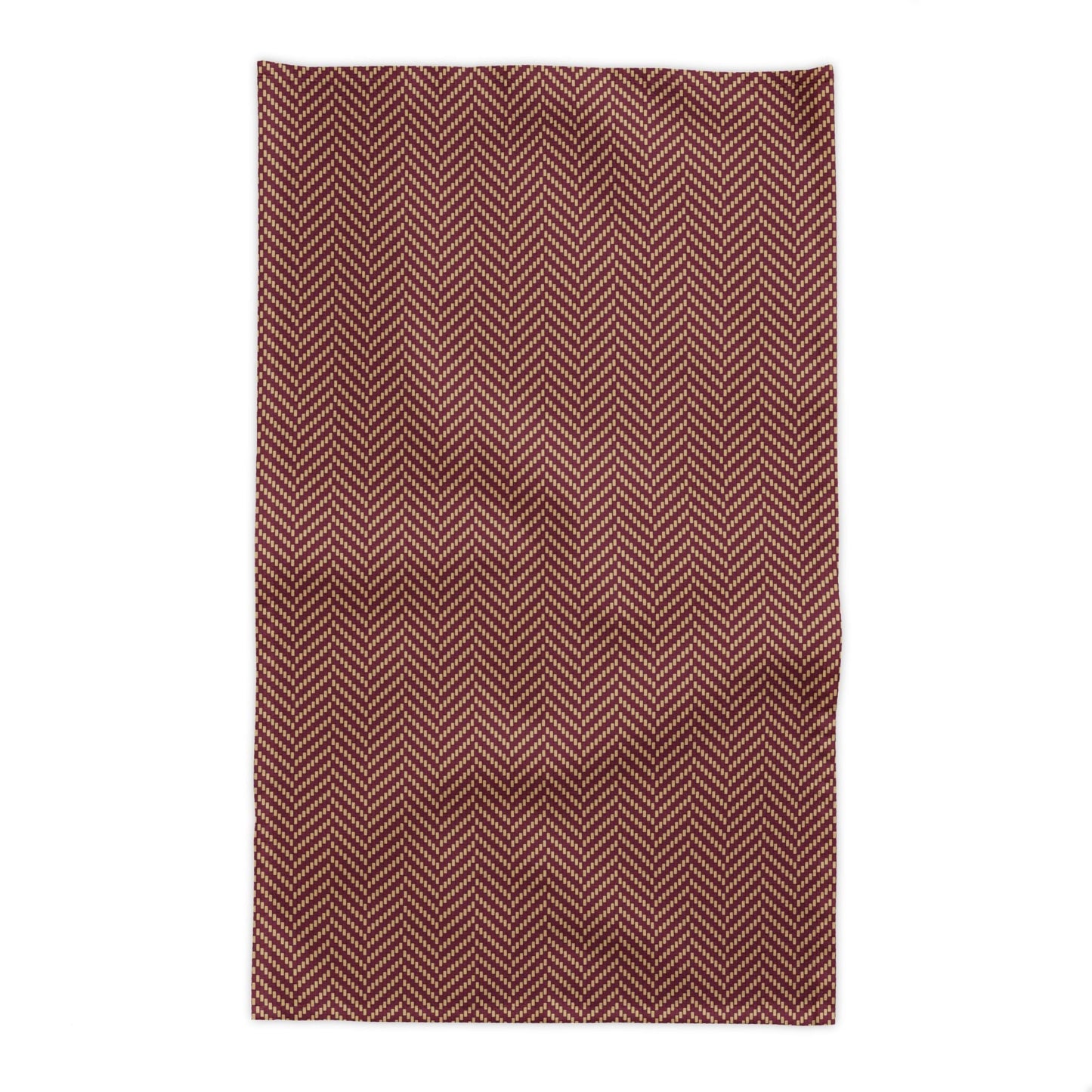 Tablecloth | Maroon & Gold | Herringbone