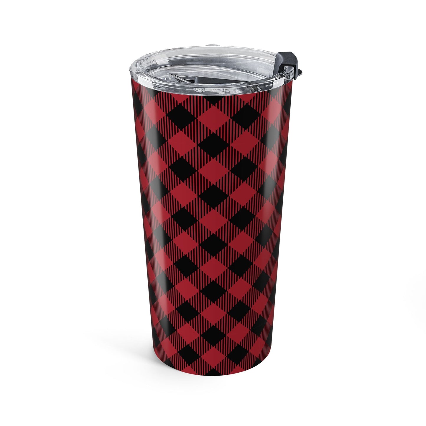 Tumbler | Red & Black | Gingham