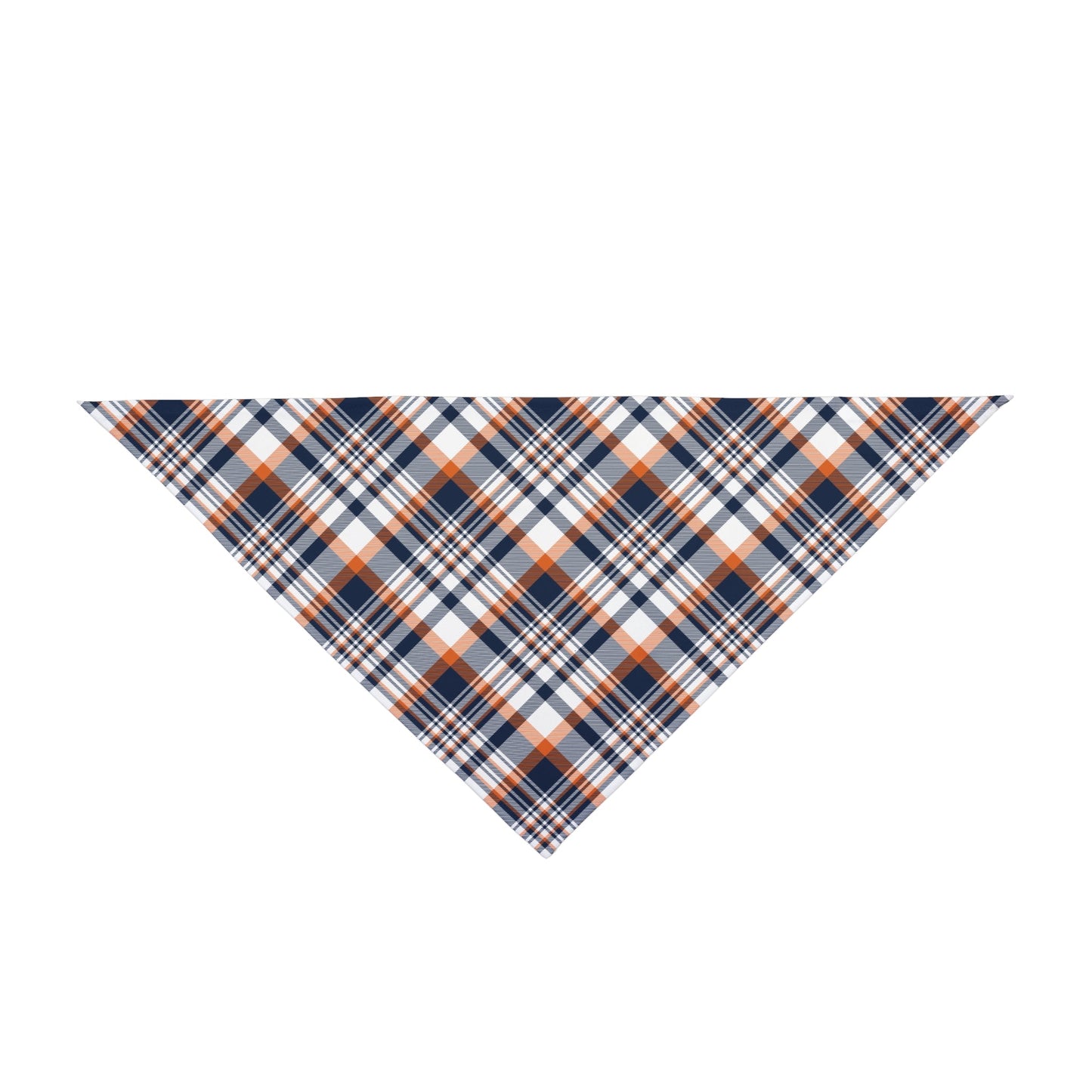 Pet Bandana | Orange & Blue | Tartan