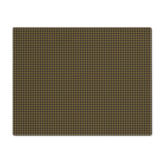 Placemat | Black & Gold | Houndstooth