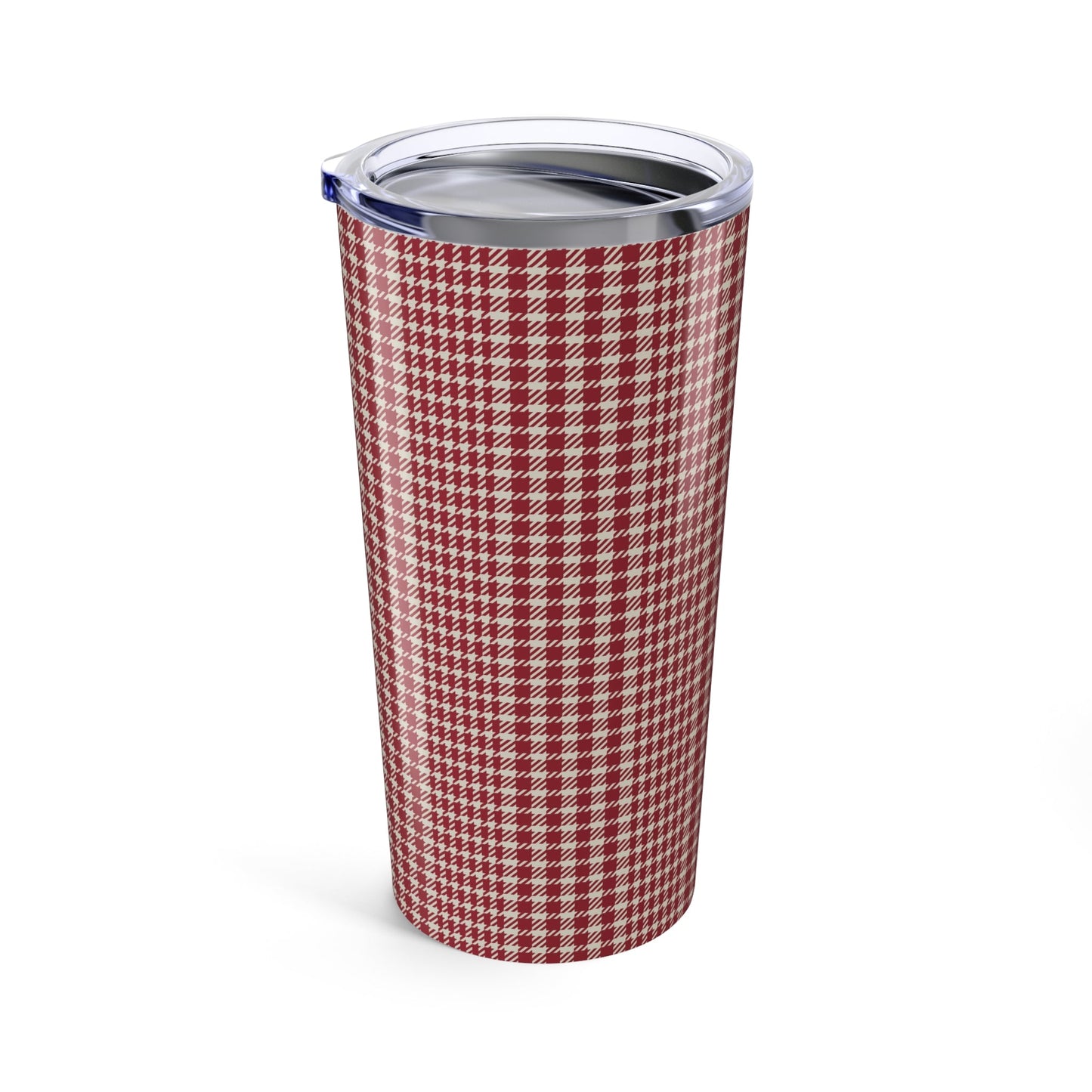 Tumbler | Maroon & White | Tweed
