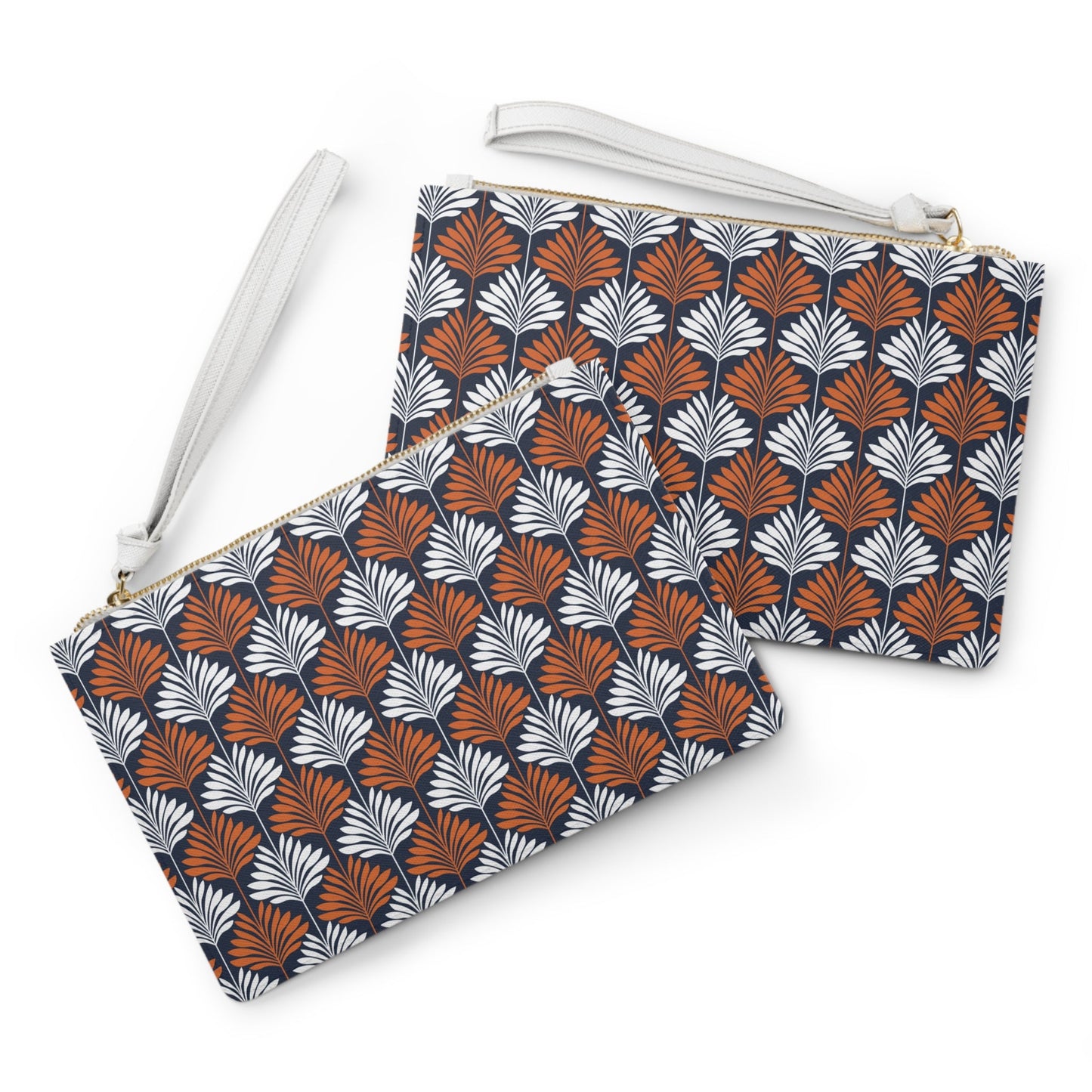 Clutch Bag | Orange & Blue | Deco