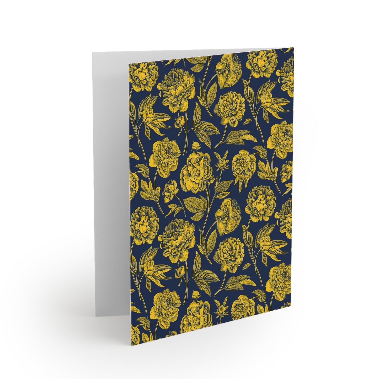 Notecards | Yellow & Blue | Peony