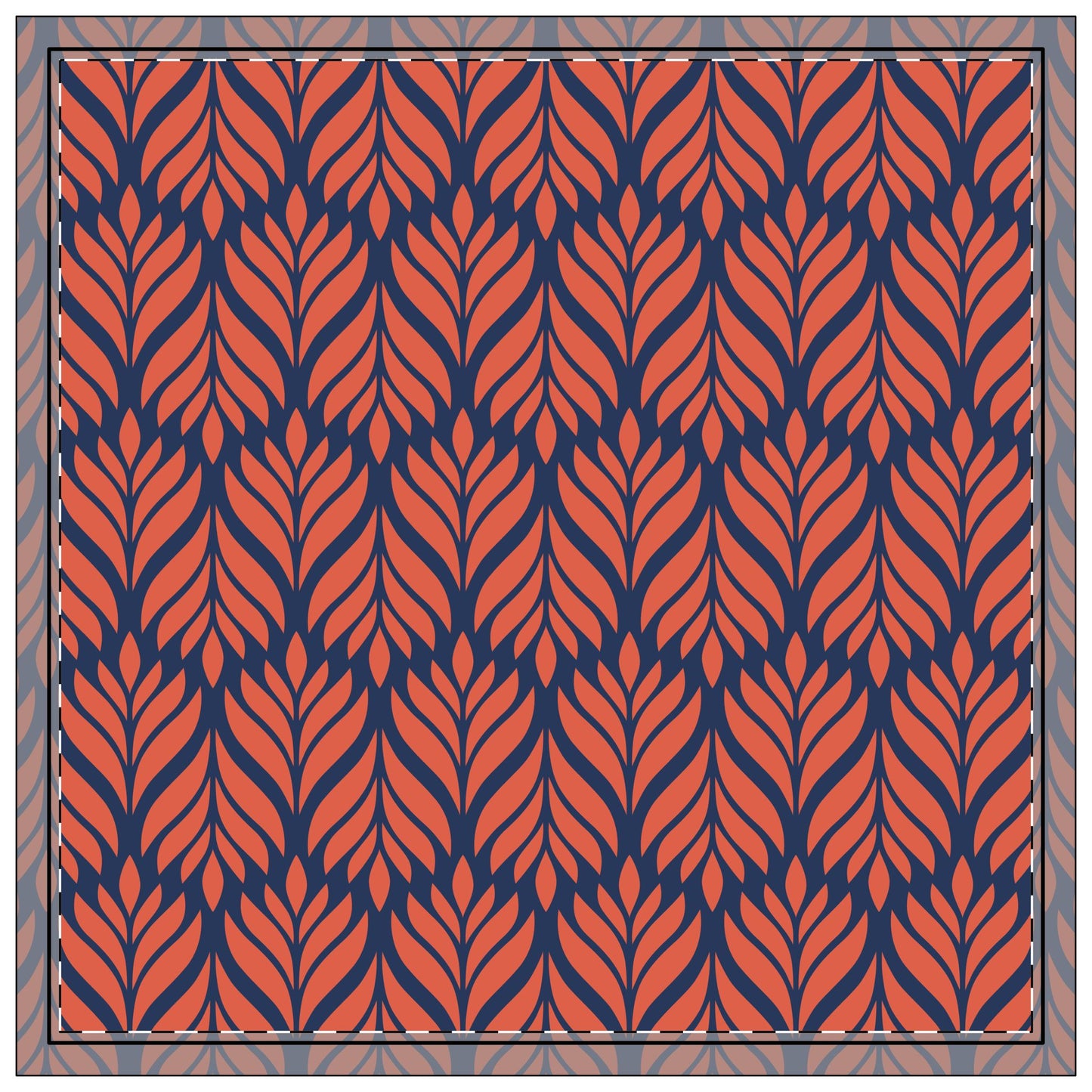 Napkin 4-set | Charlottesville, Virginia | Palm