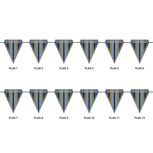 Flag Garland | Yellow & Blue | Stripe