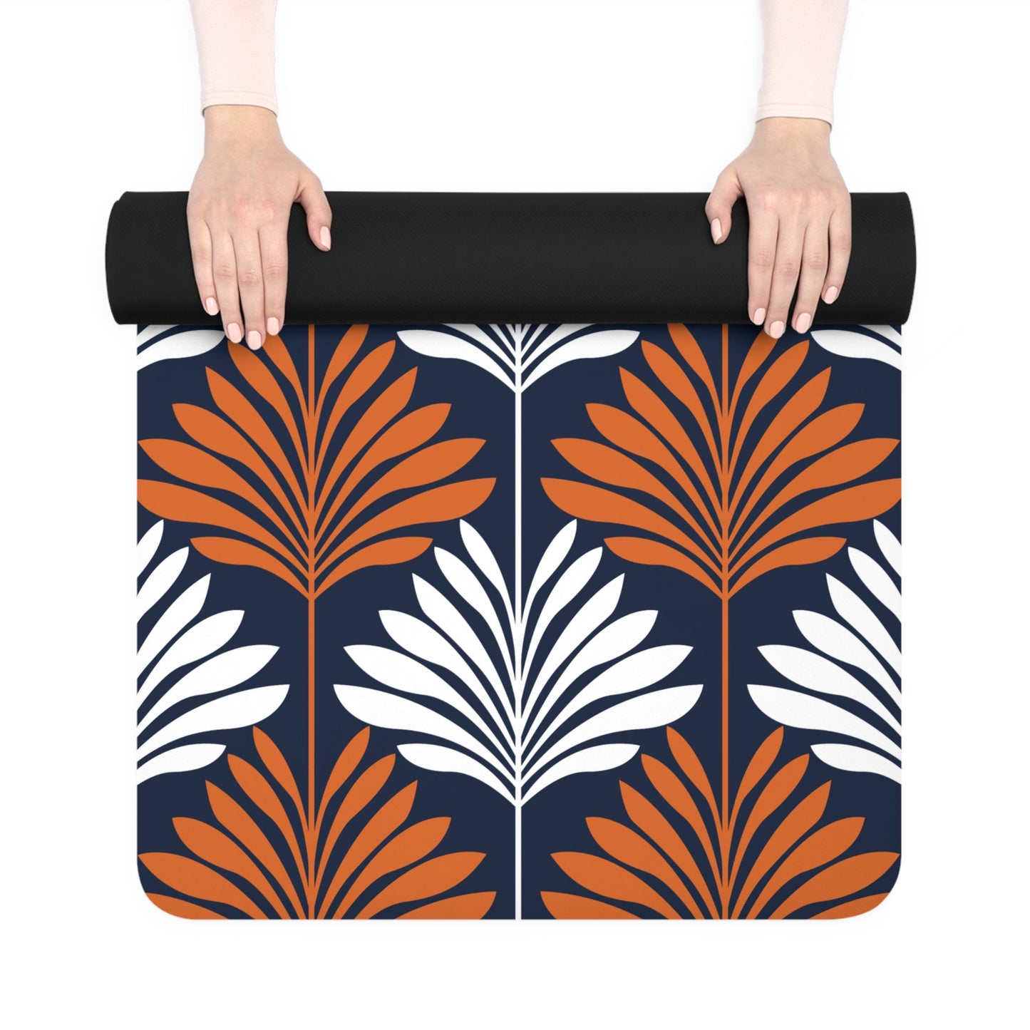 Yoga Mat | Orange & Blue | Deco