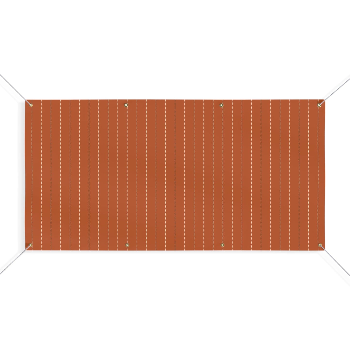 Banner | Dark Orange & White | Pinstripe