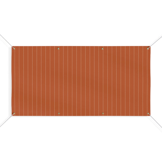 Banner | Dark Orange & White | Pinstripe