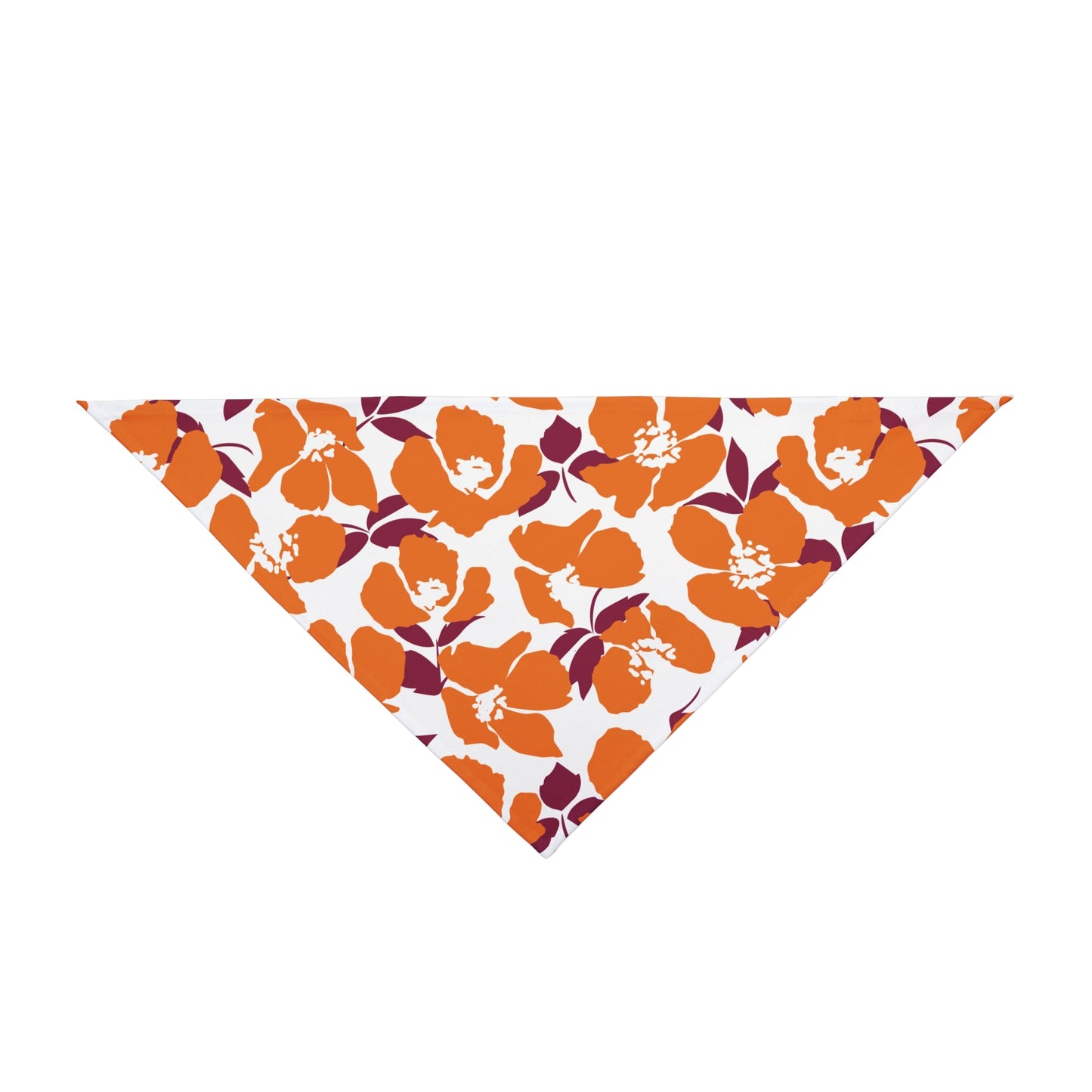 Pet Bandana | Maroon & Orange | Poppy