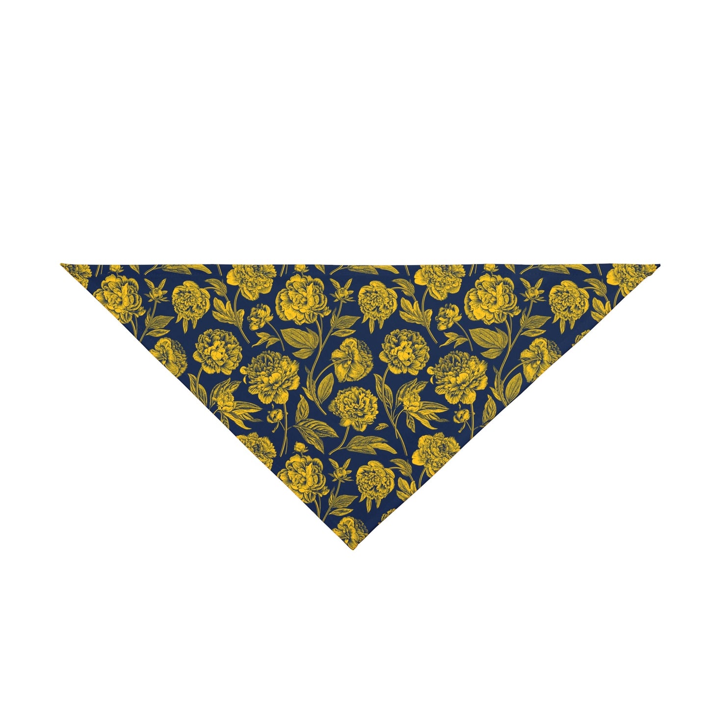 Pet Bandana | Yellow & Blue | Peony