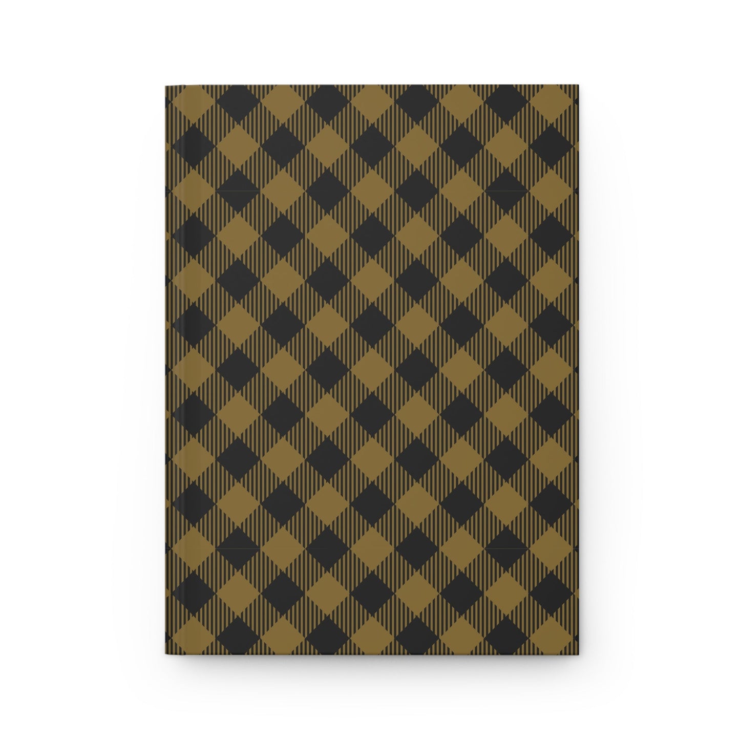 Hardcover Journal | Black & Gold | Gingham