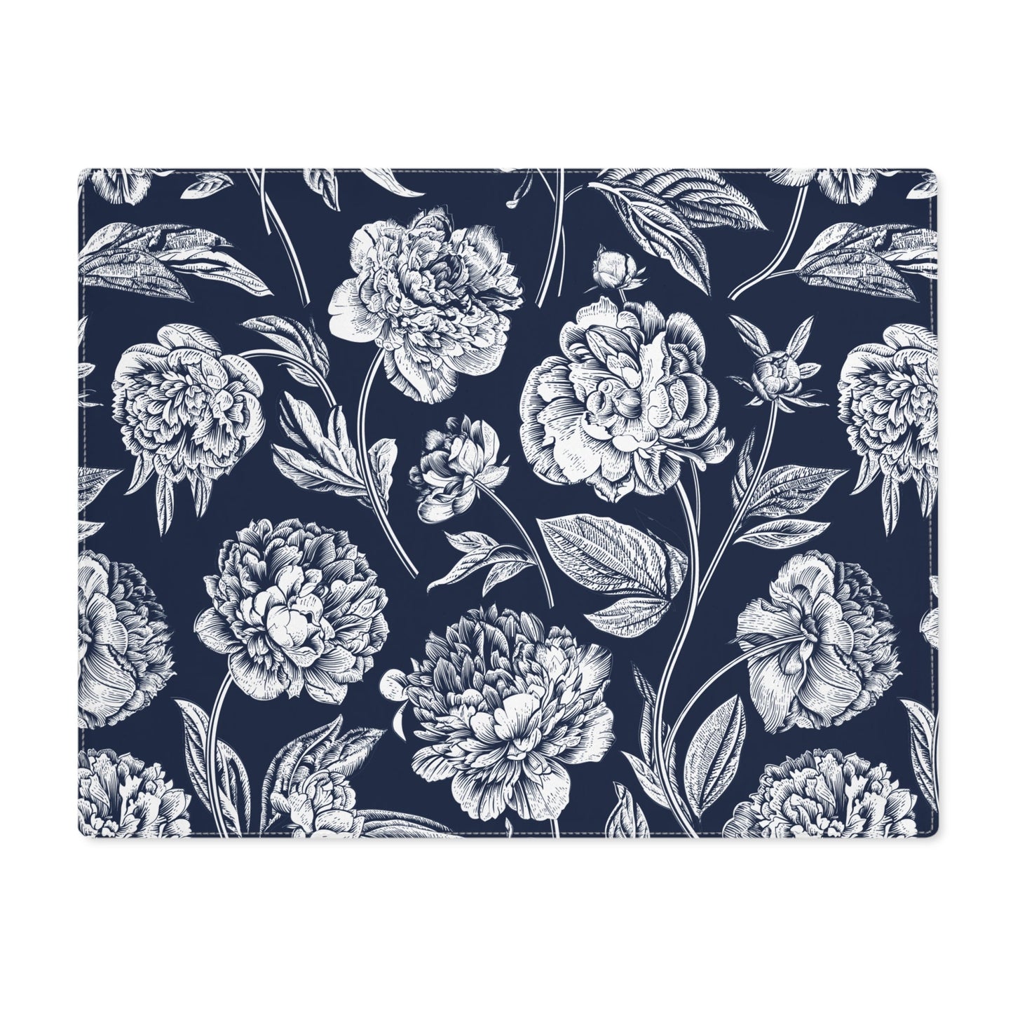 Placemat | Navy & White | Peony