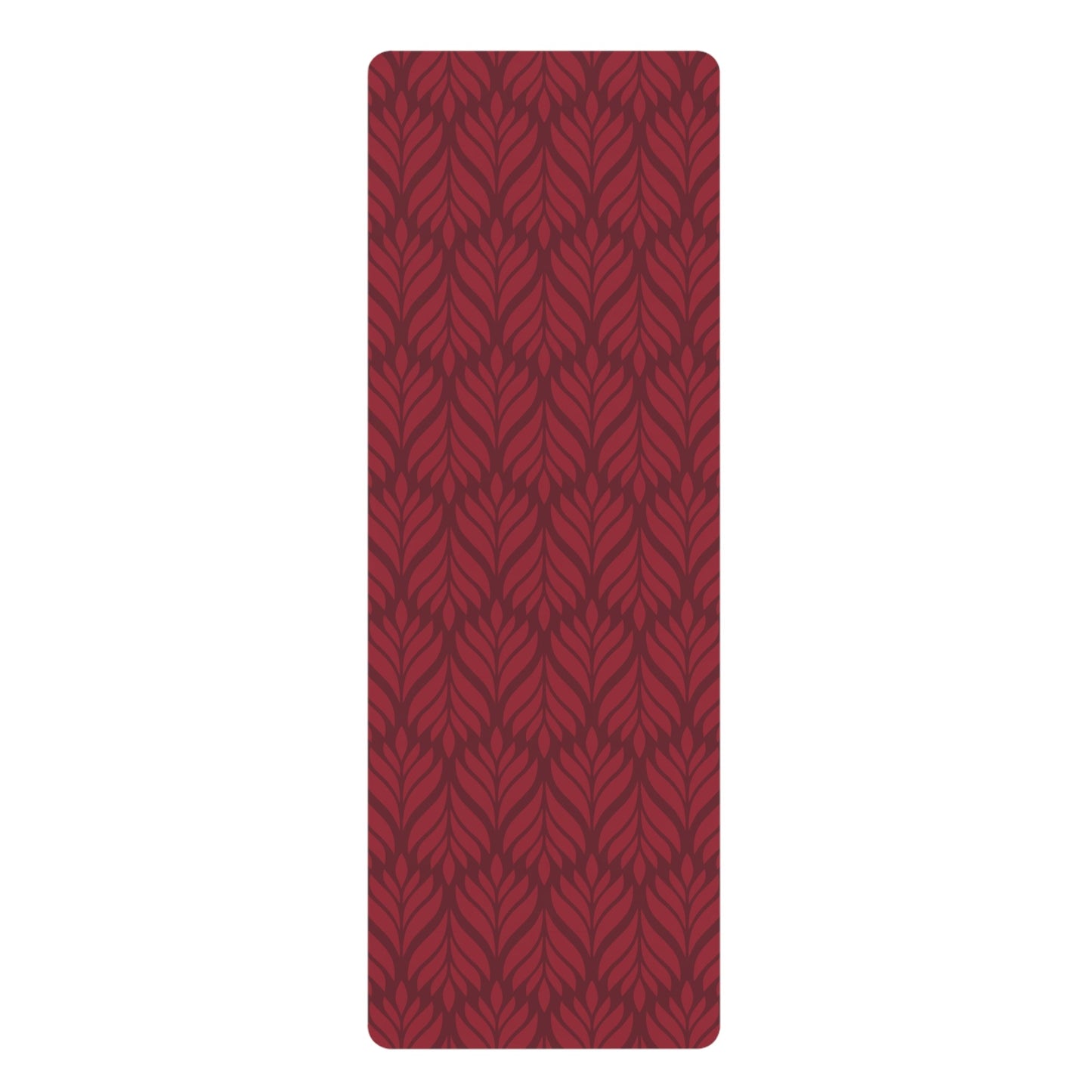Yoga Mat | Maroon & White | Palm