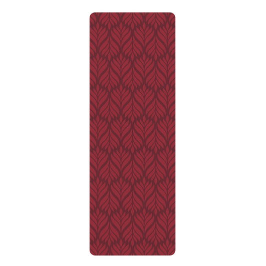 Yoga Mat | Maroon & White | Palm