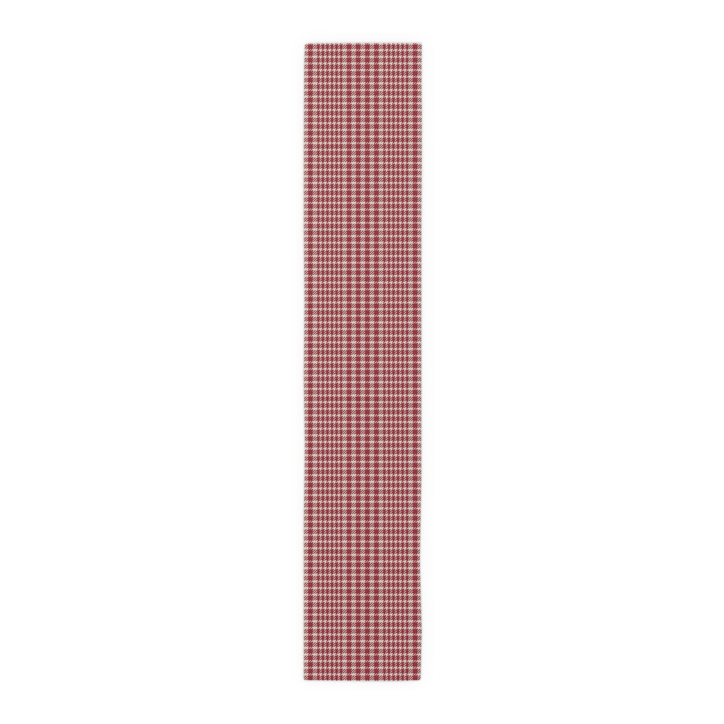 Table Runner | Maroon & White | Tweed