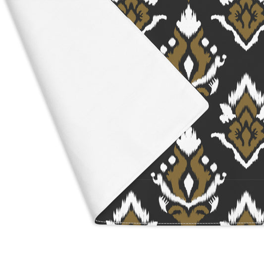 Placemat | Black & Gold | Ikat