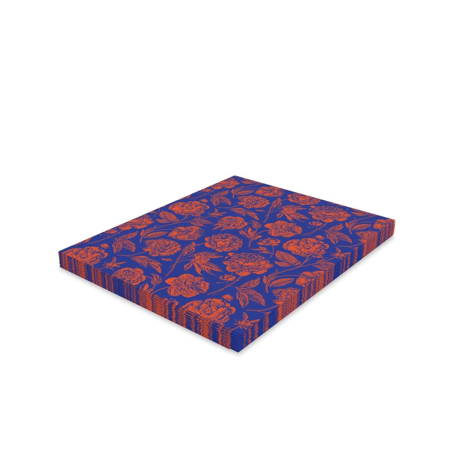 Notecards Set | Bright Blue & Orange | Peony