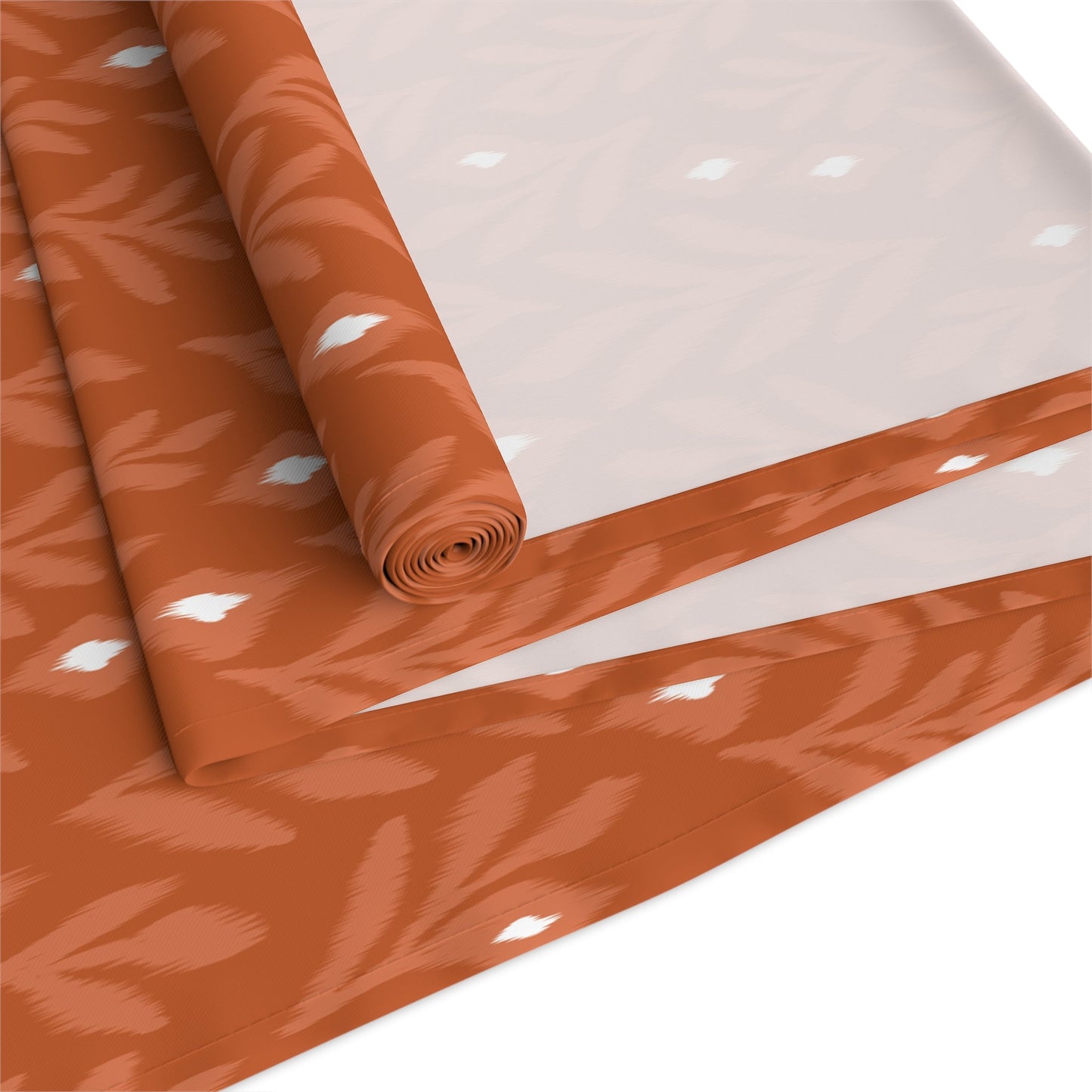 Table Runner | Dark Orange & White | Laurel