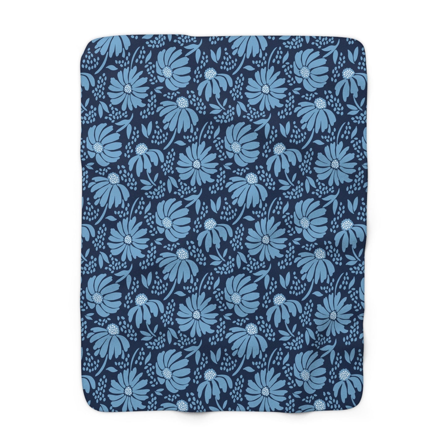 Sherpa Blanket | Light Blue & White | Bellis