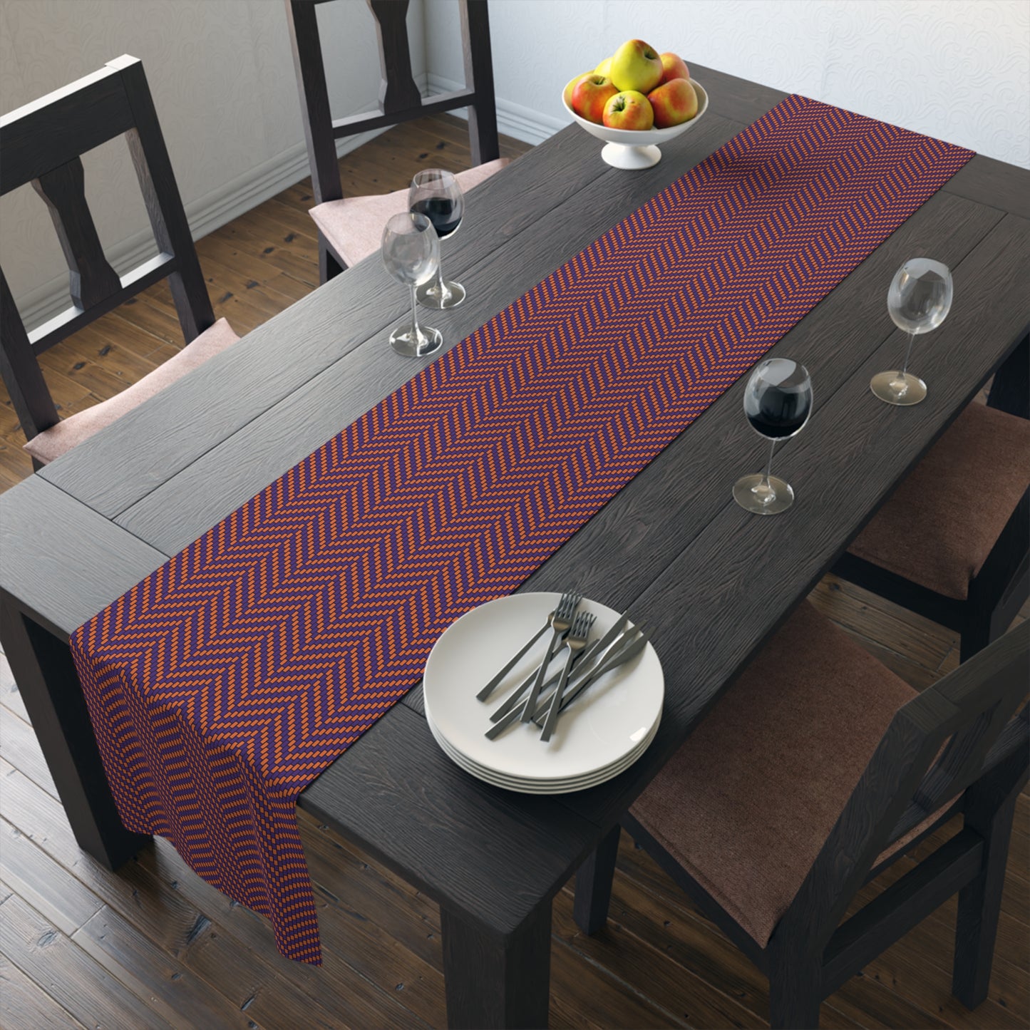 Table Runner | Clemson, South Carolina | Herringbone