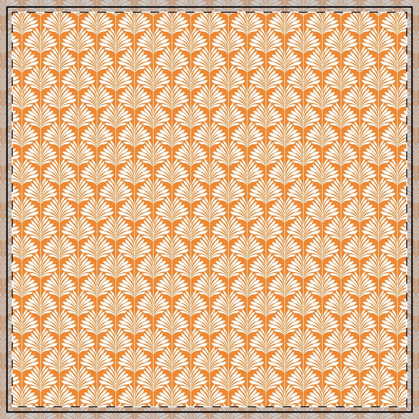 Tablecloth | Orange & White | Deco
