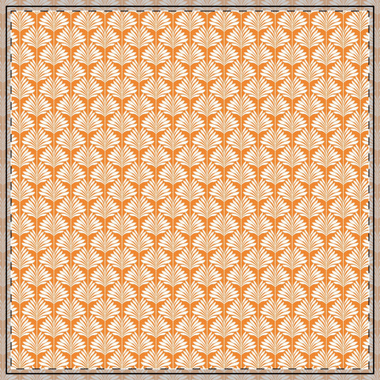 Tablecloth | Orange & White | Deco