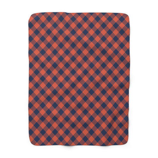 Sherpa Fleece Blanket | Charlottesville, Virginia | Gingham
