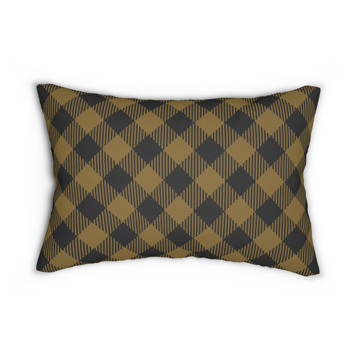 Pillow | Black & Gold | Gingham