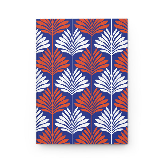 Hardcover Journal | Bright Blue & Orange | Deco