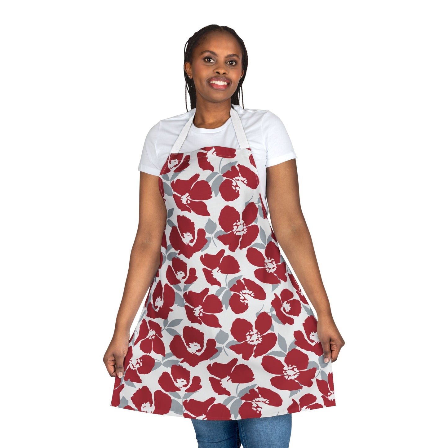 Apron | Red & Gray | Poppy