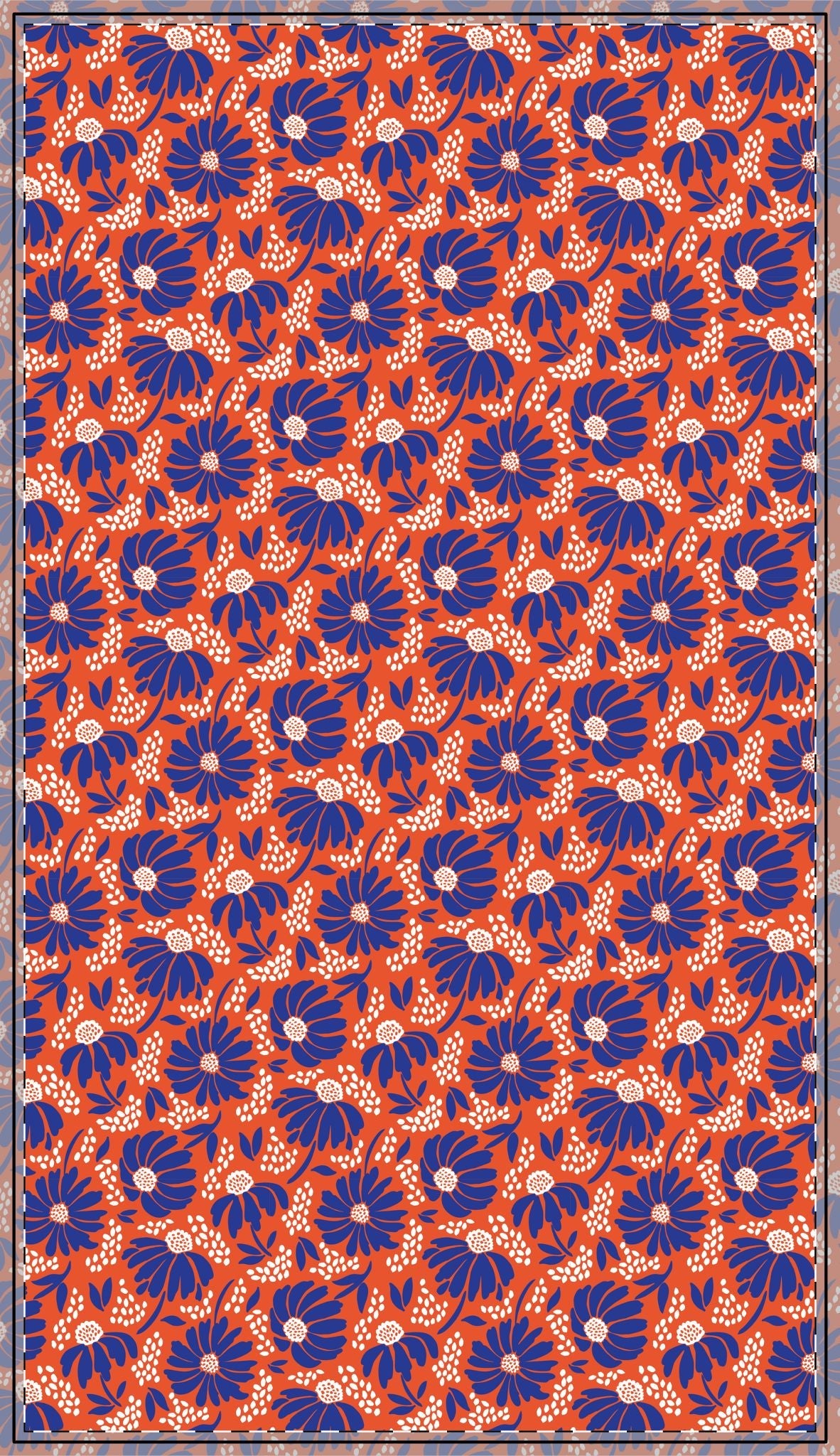 Tablecloth | Bright Blue & Orange | Bellis