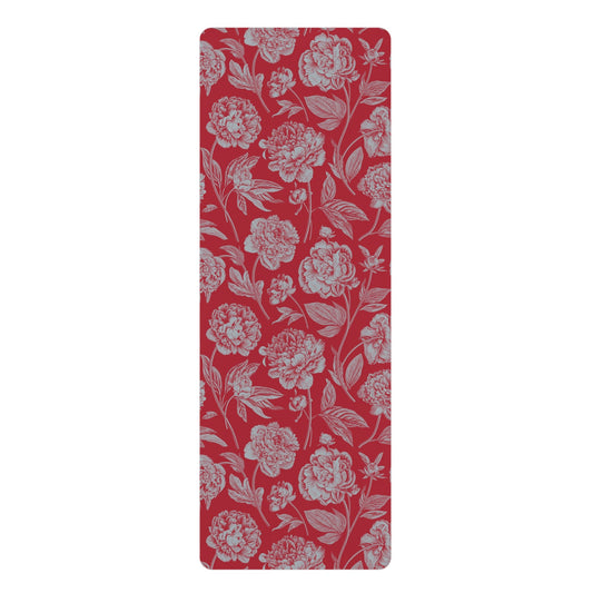 Yoga Mat | Red & Gray | Peony