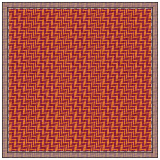 Napkins | Maroon & Orange | Tweed