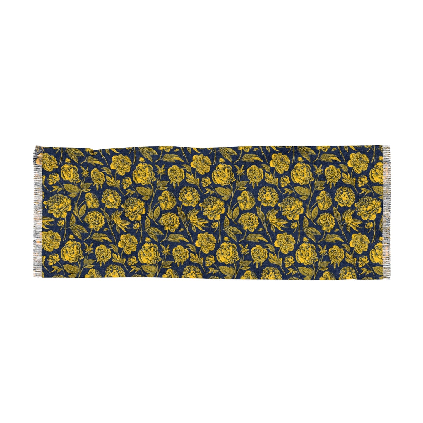 Scarf | Yellow & Blue | Peony
