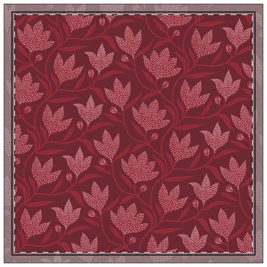Napkins | Maroon & White | Magnolia