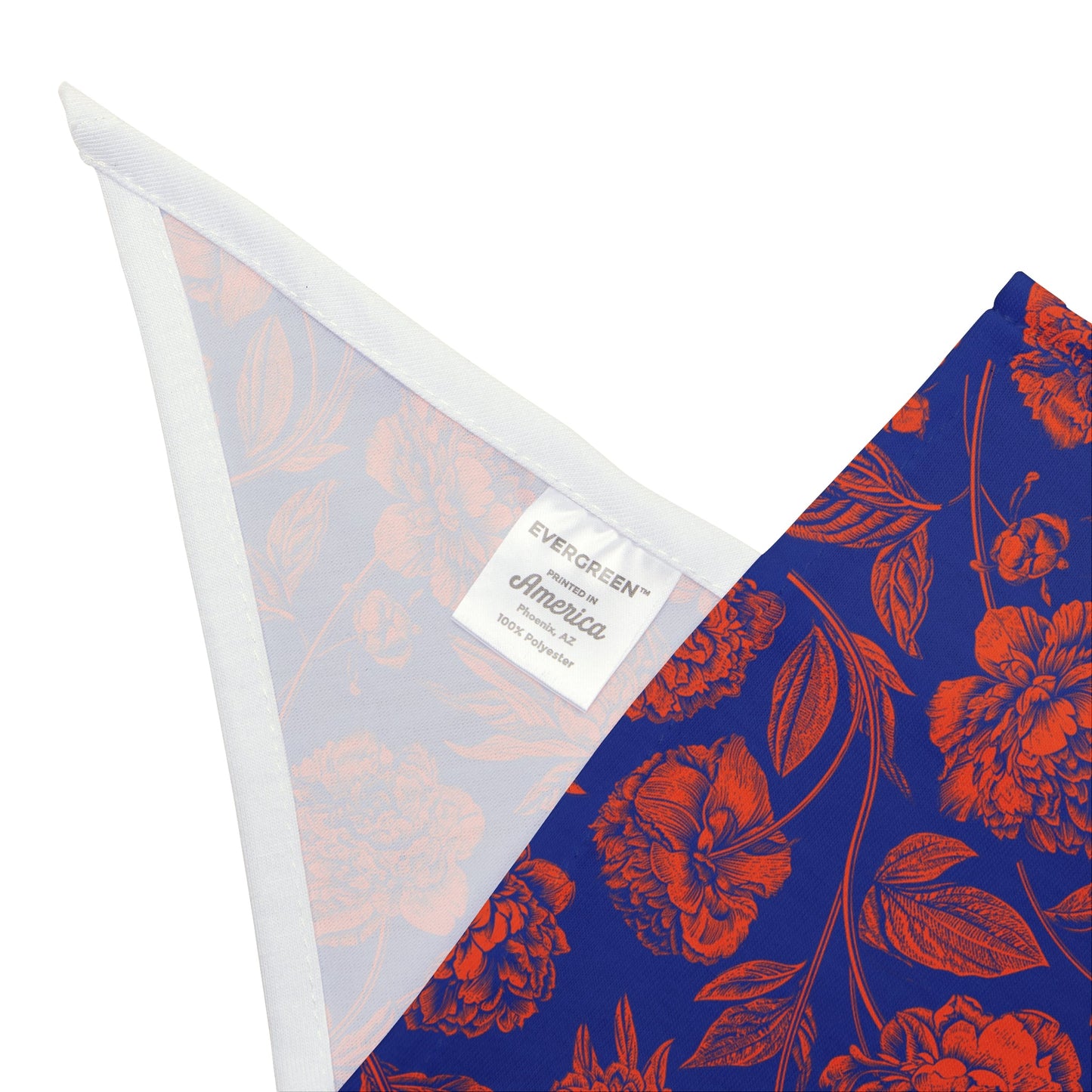 Pet Bandana | Bright Blue & Orange | Peony