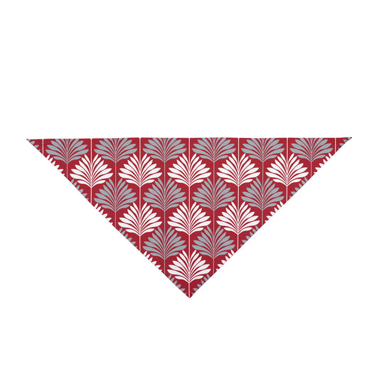 Pet Bandana | Red & Gray | Deco