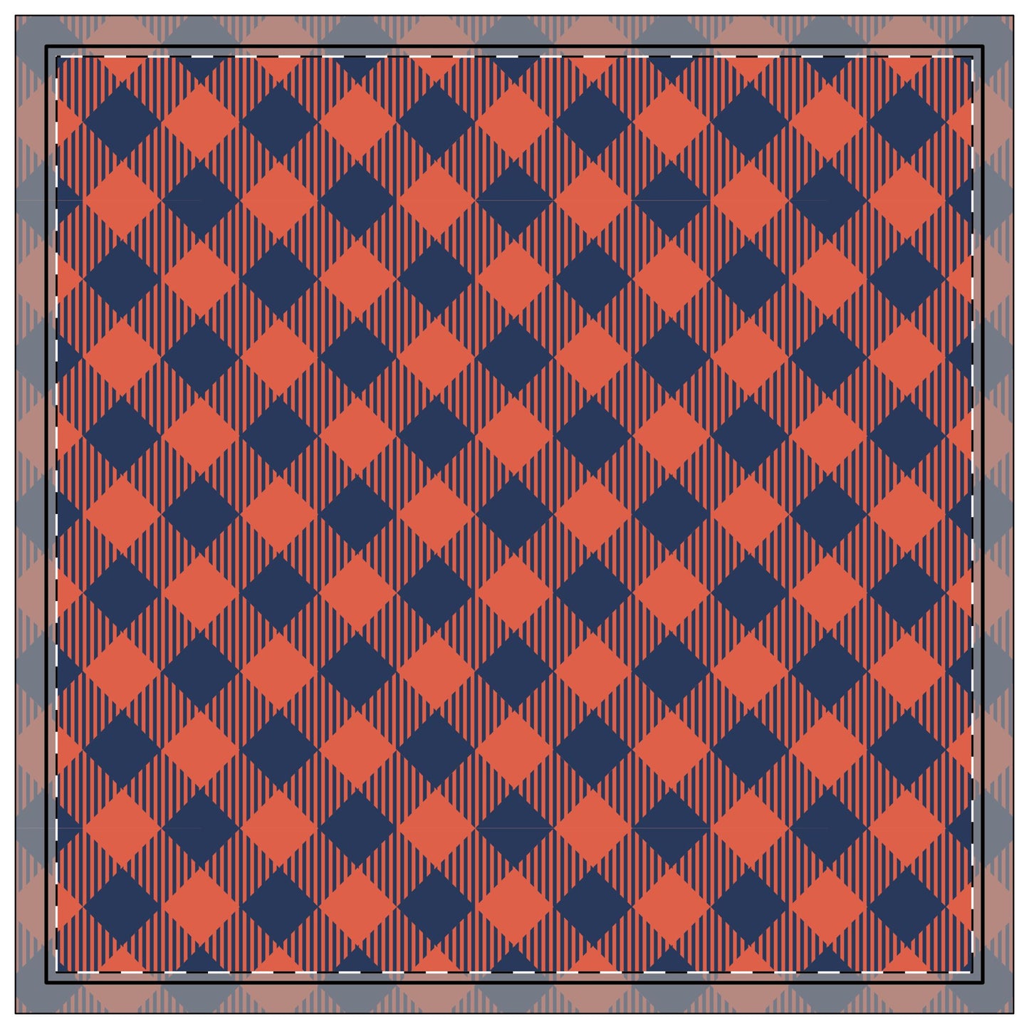 Napkin 4-set | Charlottesville, Virginia | Gingham