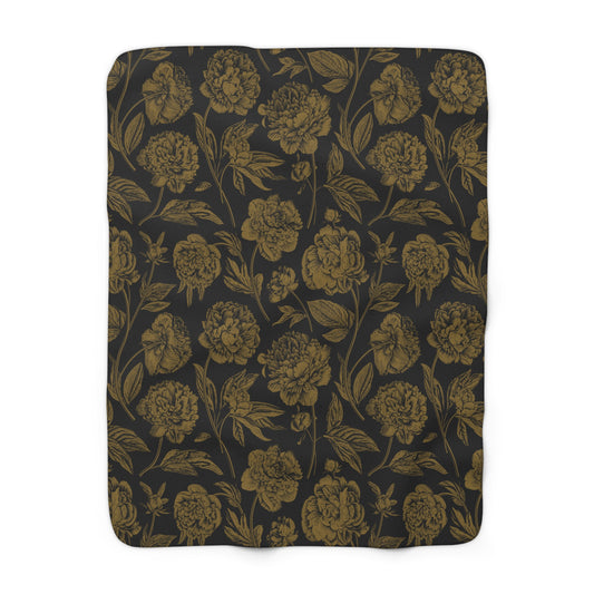 Sherpa Fleece Blanket | Winston Salem, North Carolina | Peony