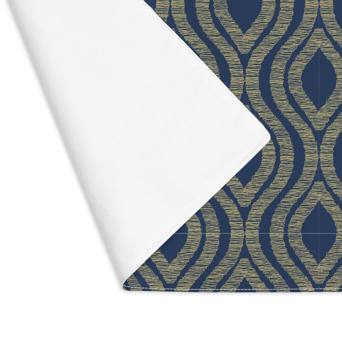 Placemat | Blue & Gold | Ogee