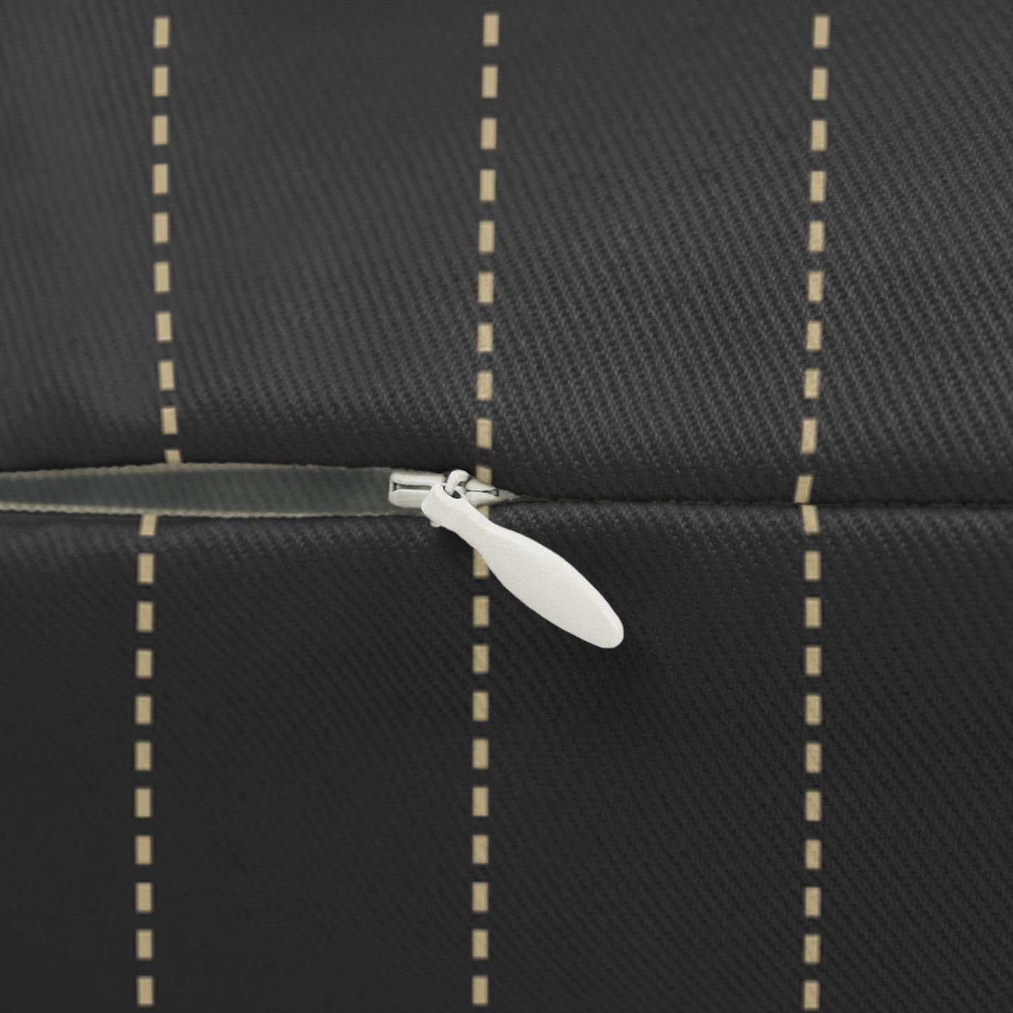 Pillow | Black & Gold | Pinstripe