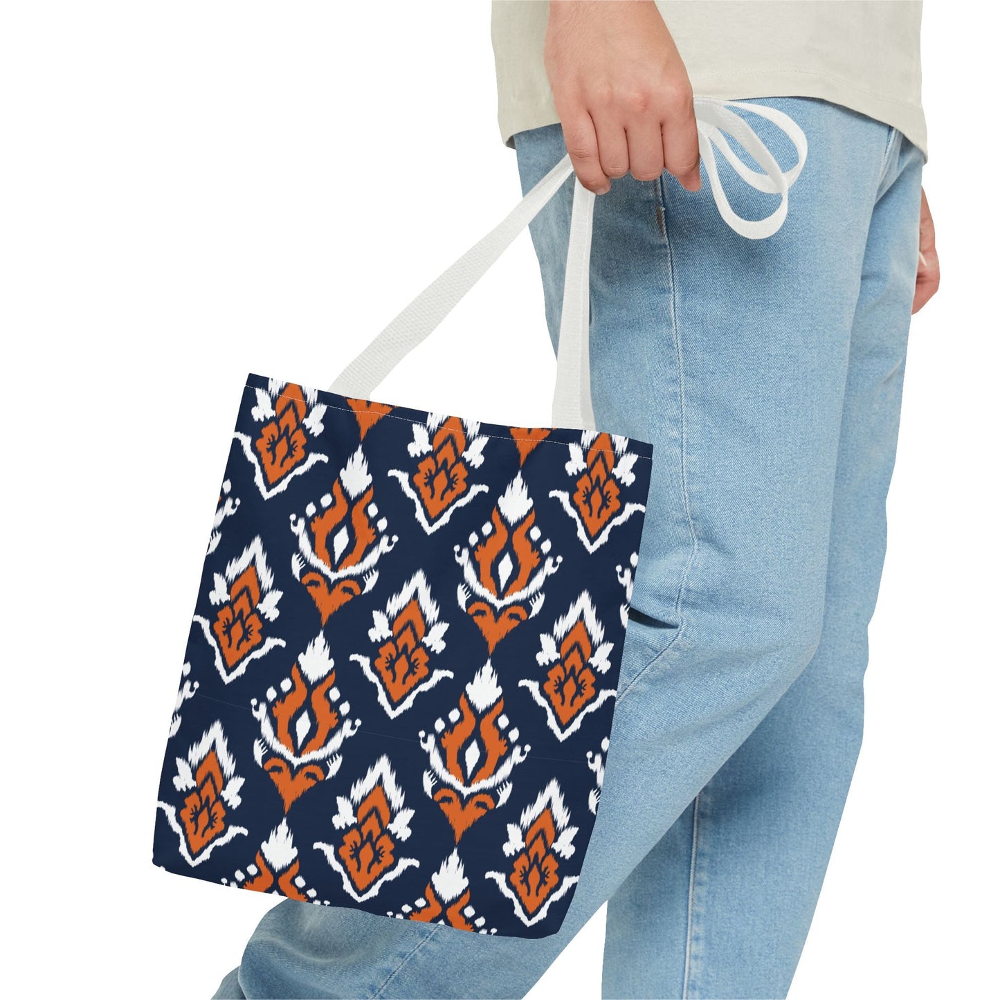 Totes | Orange & Blue | Ikat