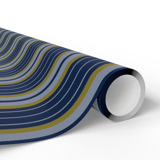 Gift Wrap | Yellow & Blue | Stripe