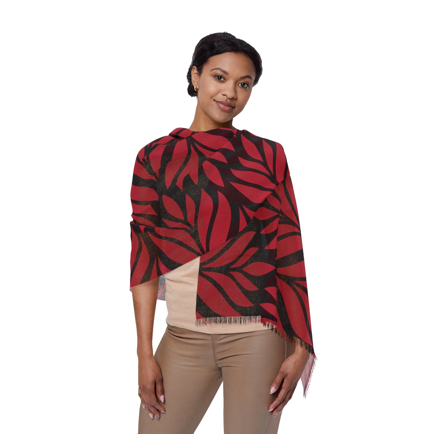 Scarf | Red & Black | Palm