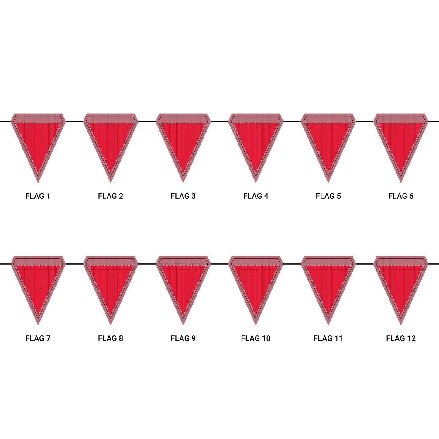 Flag Garland | Raleigh, North Carolina | Pinstripe