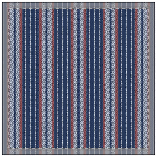 Napkin 4-set | Charlottesville, Virginia | Stripe