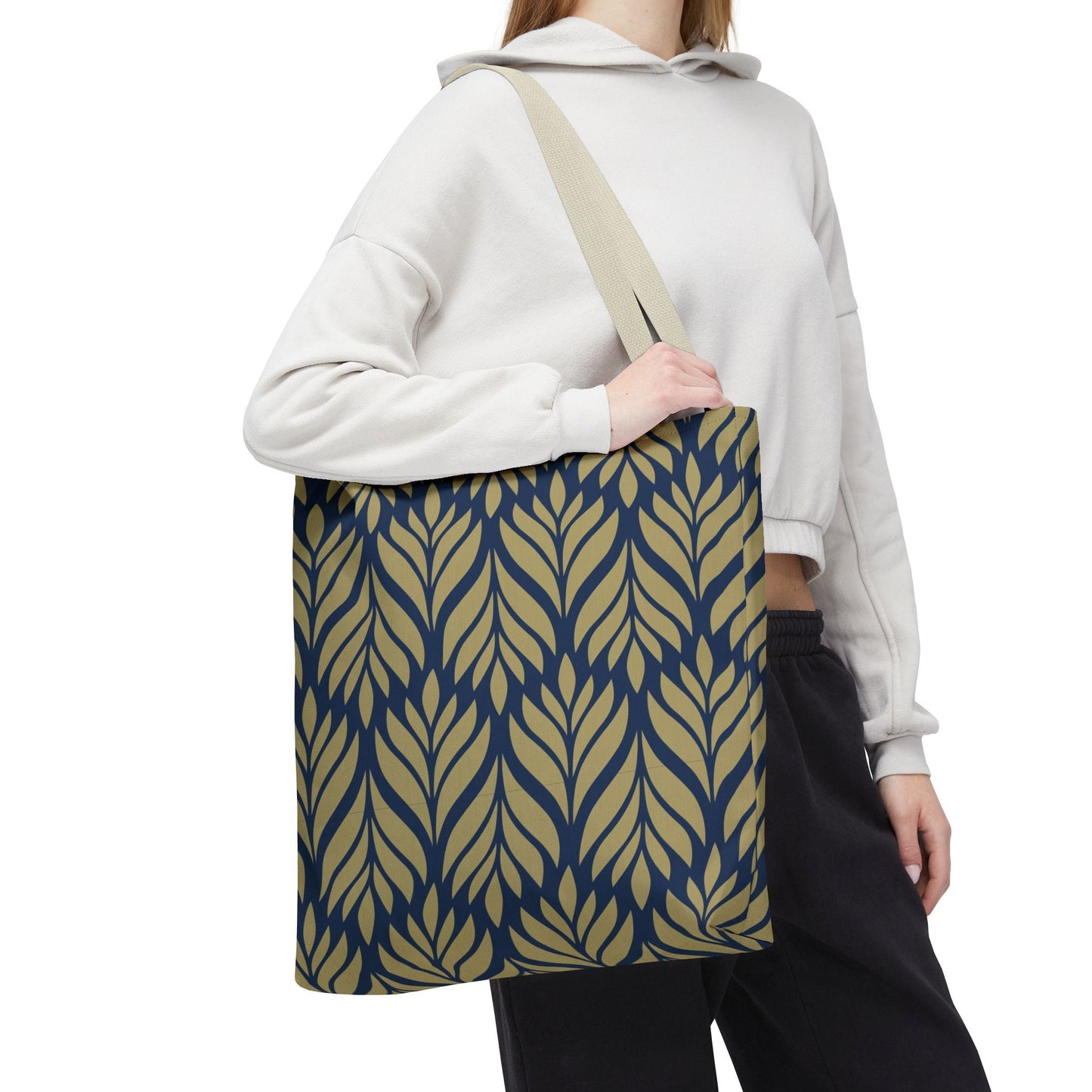 Tote Bag | Blue & Gold | Palm